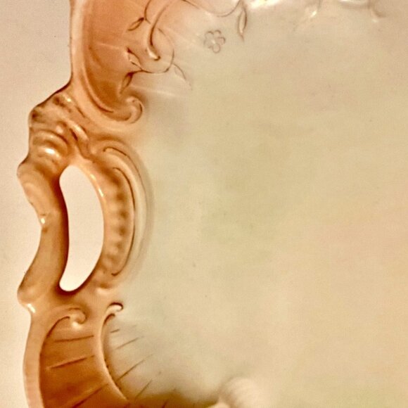 WEIMAR Germany Porcelain Platter Lusterware c1848-1933 Maker Mark - Picture 2 of 10